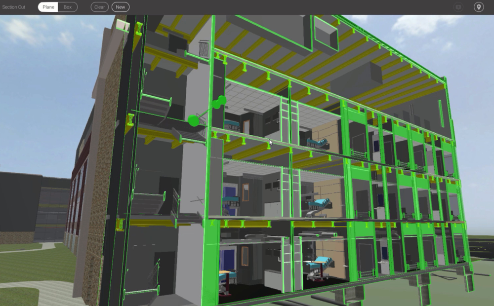 revizto section 3d model mercy jefferson hospital