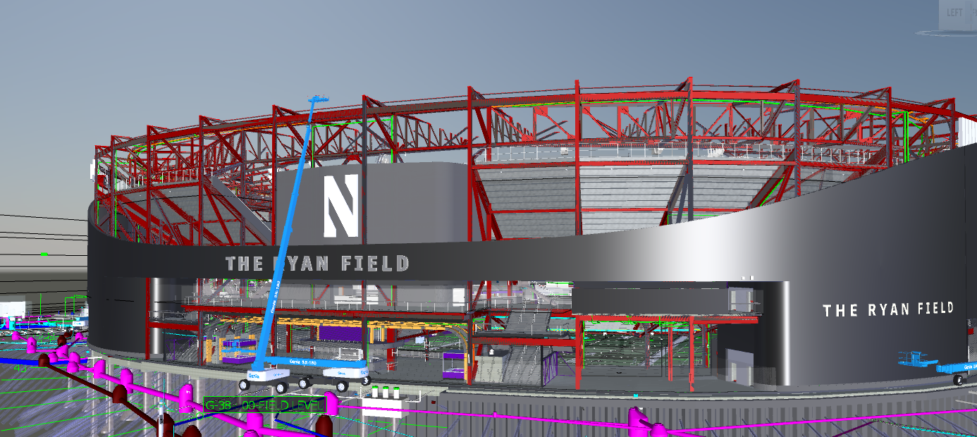 Northwestern University Ryan Field model